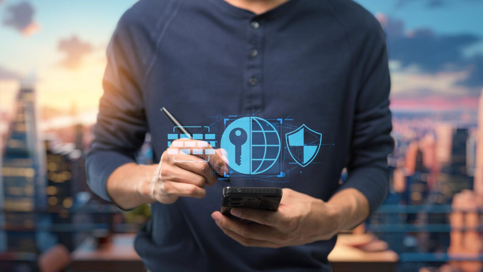 Sparklight secure internet connection on smartphone.