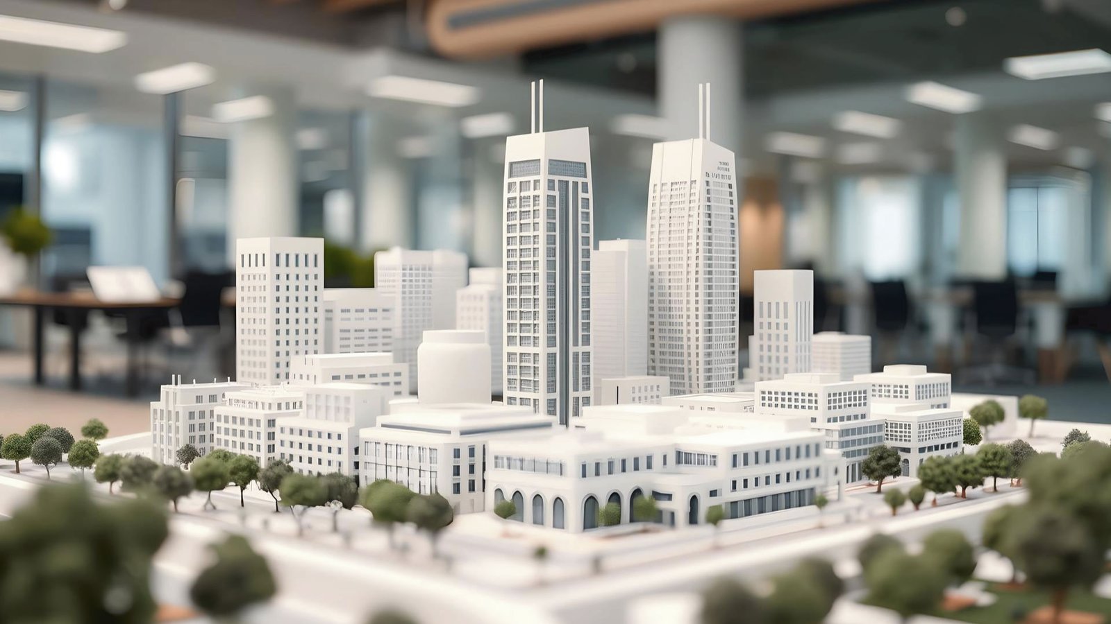 Arrive Home's affordable housing vision in 3D city model.