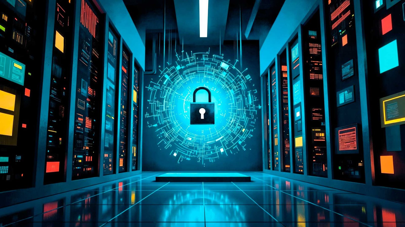 Globalstar secure data center with advanced satellite tracking technology and digital encryption.