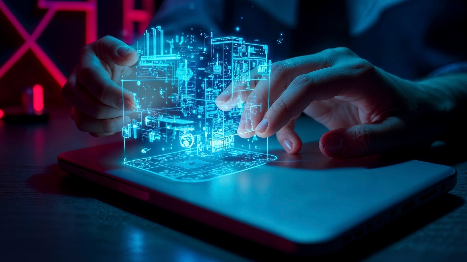 Qualia platform displaying a futuristic digital closing interface for real estate professionals.