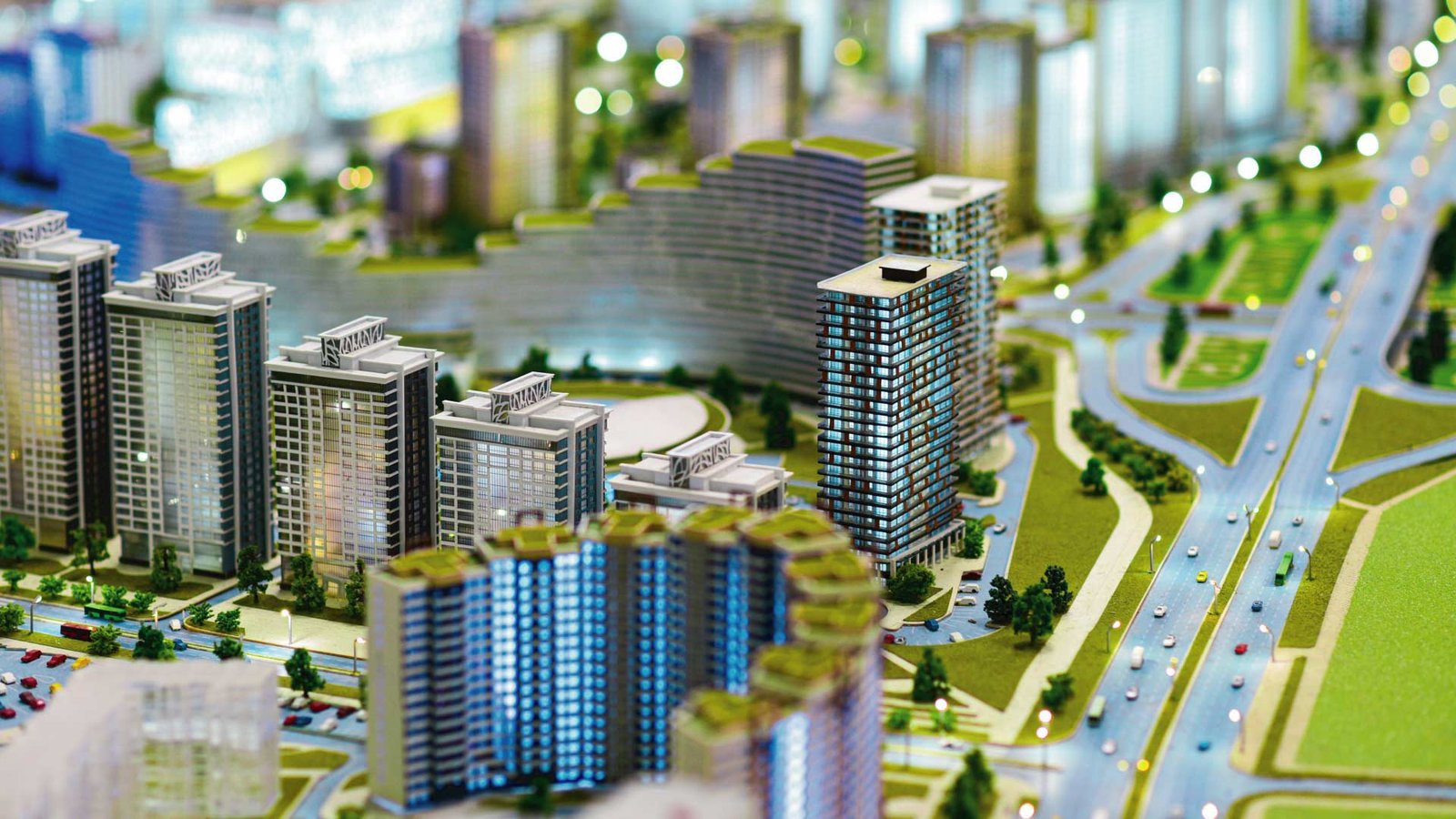 RealtyAds smart city model showcasing commercial real estate innovation.