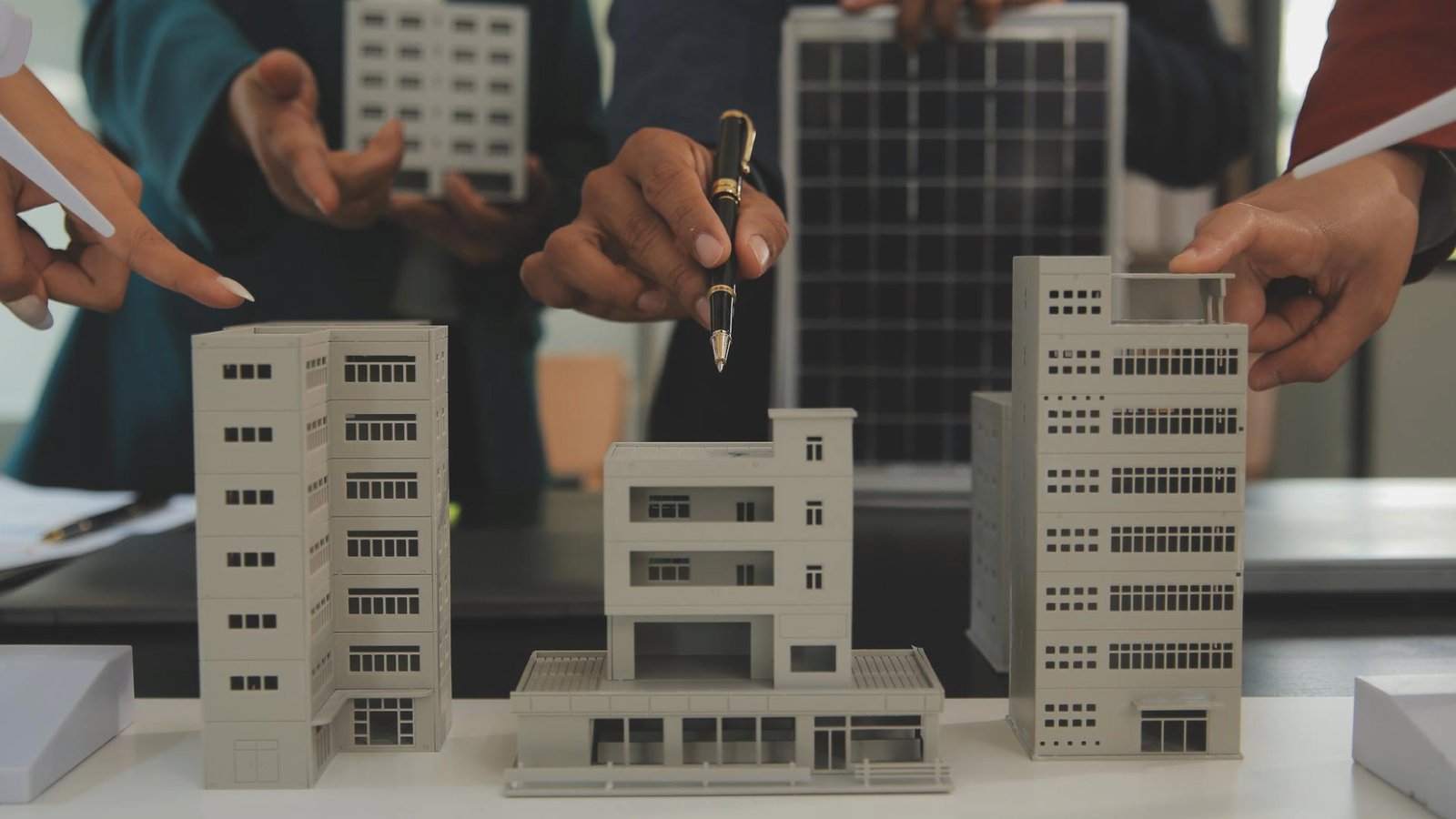 Terreno Realty builds miniature model showcasing Phase IV industrial distribution building in Miami area.