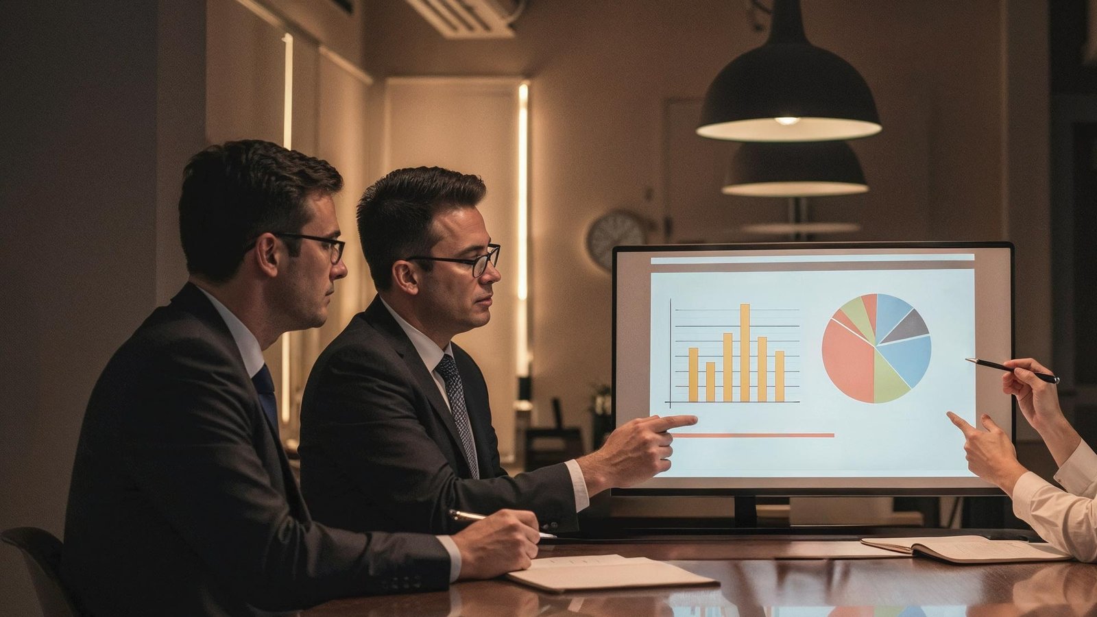 EastGroup executive reviewing leasing data and industrial real estate portfolio performance.